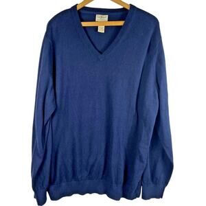 L.L.‎ Bean Cashmere Knit Sweater Fisherman Indie Granola Heavy Nautical Mens XL